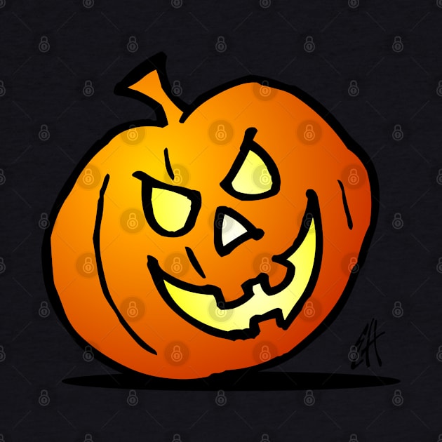 Jack-o'-lantern, Halloween Pumpkin by Cardvibes